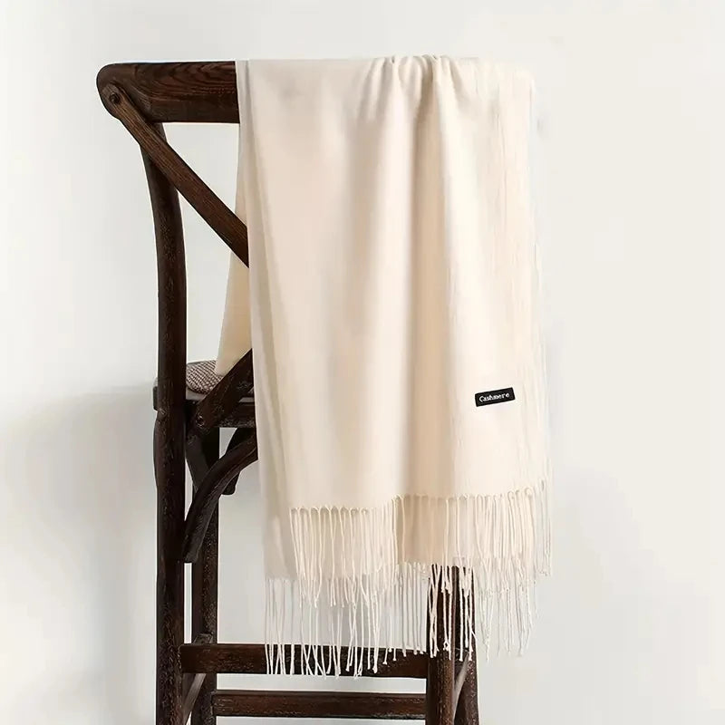 Pashmina Scarf Gray Collection — Soft Cashmere-Feel 24 Shades Travel Office Women's Wrap — view 5 of scarves & wraps