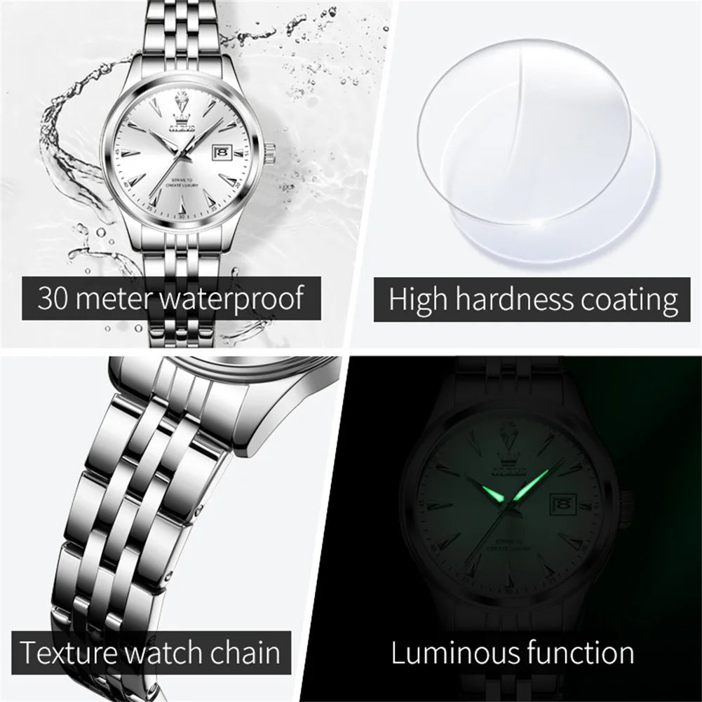 OLEVS 5598 Women's Fashion Watch — Luxury Brand Quartz Wristwatch — view 4 of watches