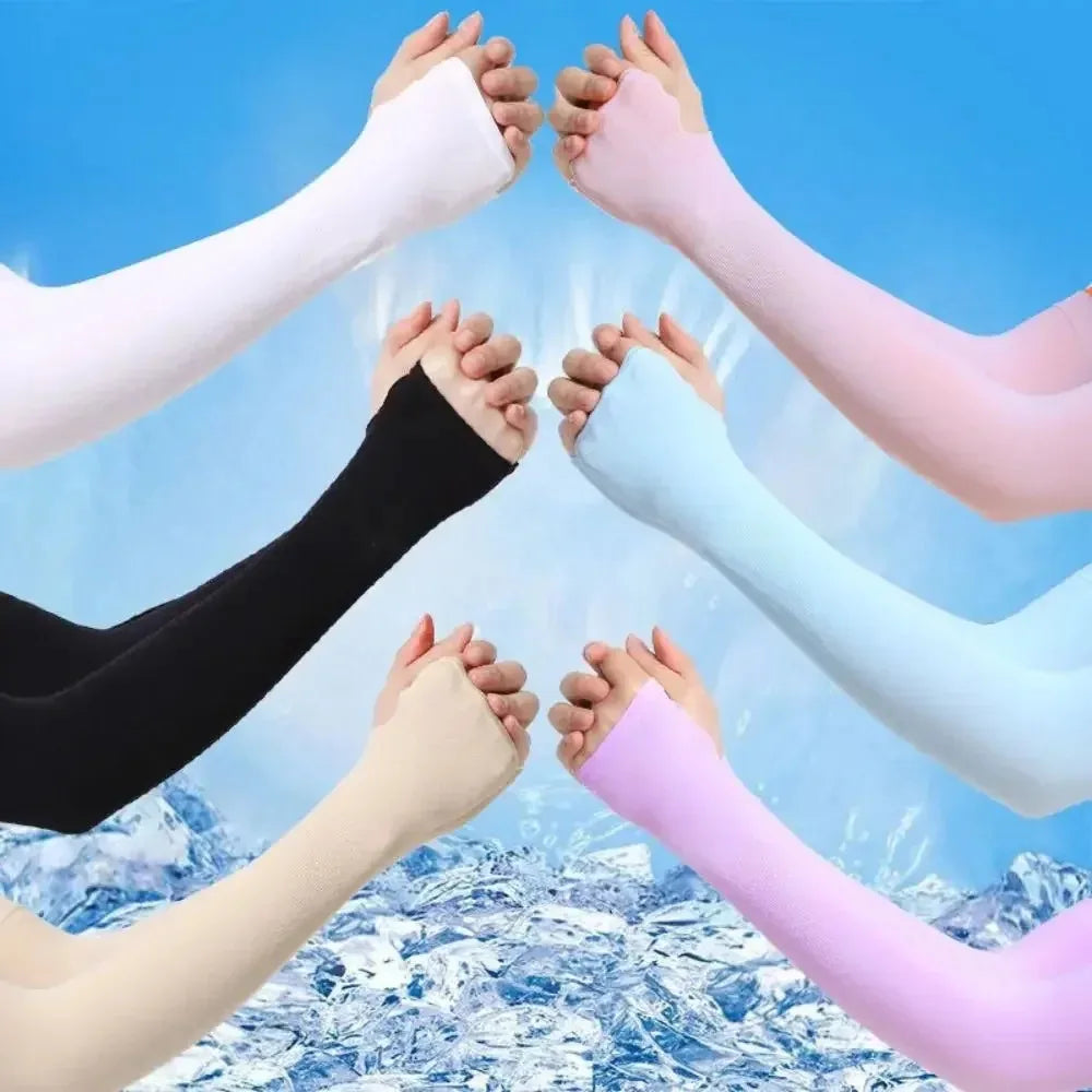 Cooling UV Compression Arm Sleeves — Sun Protection for Cyclists & Golfers — view 5 of braces & support