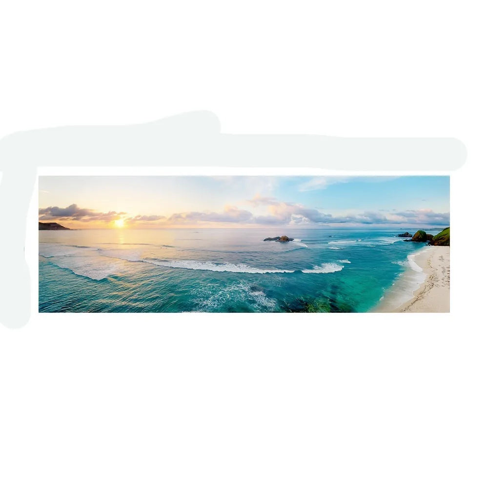 Lake Forest Mountain Landscape Canvas Poster &mdash; Scenery Wall Art for Living Room &amp; Bedroom — view 10 of wall art & prints