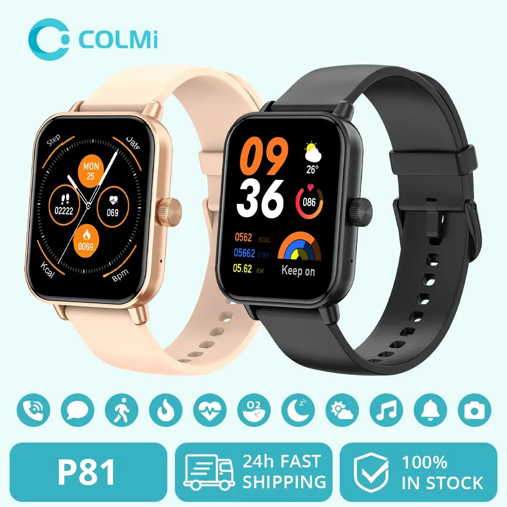 COLMI P81 Voice Calling Smart Watch — 1.9in Ultra Screen 100+ Sports Modes Smartwatch — view 1 of watches