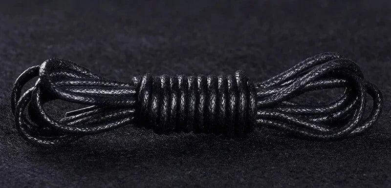 Waxed Leather Shoelaces — Waterproof Round Boot & Dress-Shoe Laces — view 15 of shoe accessories