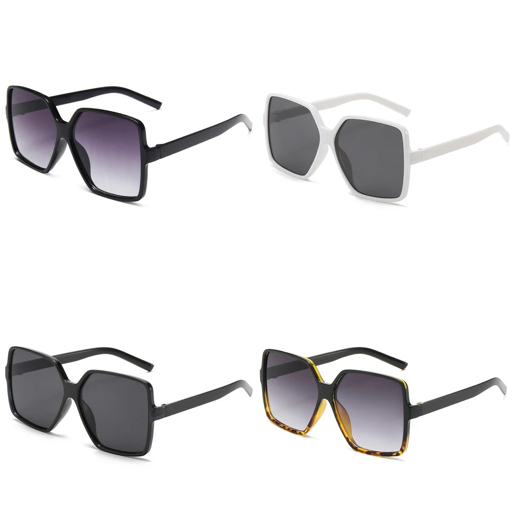 Square Big-Frame Sunglasses Vintage — New It-Girl Designer Retro Women Men Brand UV Shades — view 6 of sunglasses