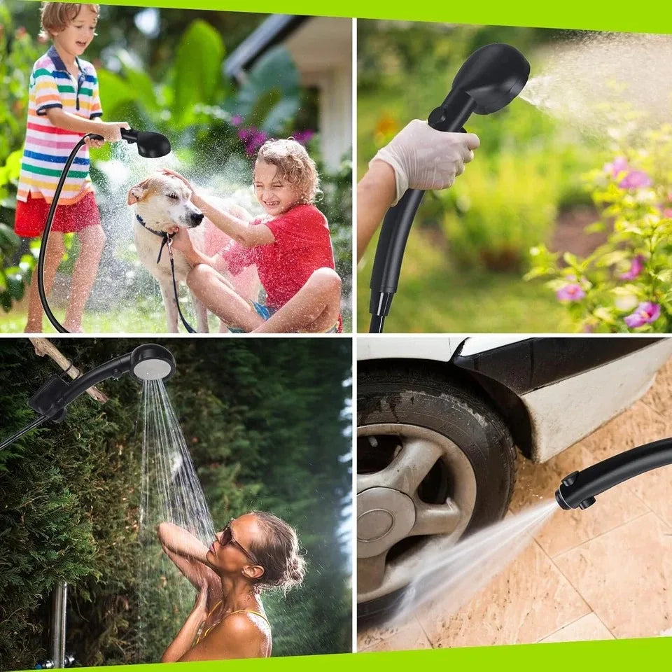 Portable Rechargeable Camping Shower — 6000mAh Hot Shower with 4 Spray Modes — view 6 of outdoor sports