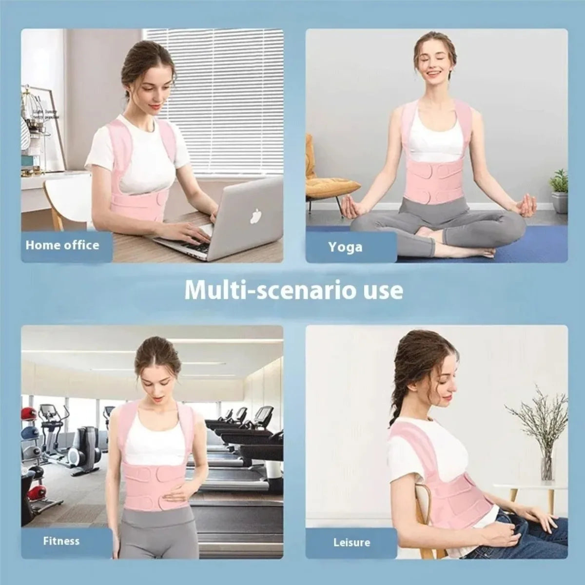 Adjustable Hunchback Posture Corrector Vest — Discreet Daily Trainer — view 4 of braces & support