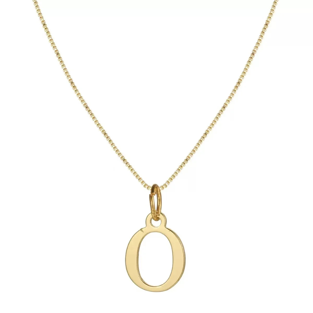 Women's A-Z Initial Letter Necklace — 18K Gold Plated Stainless Steel Jewelry — view 14 of jewelry