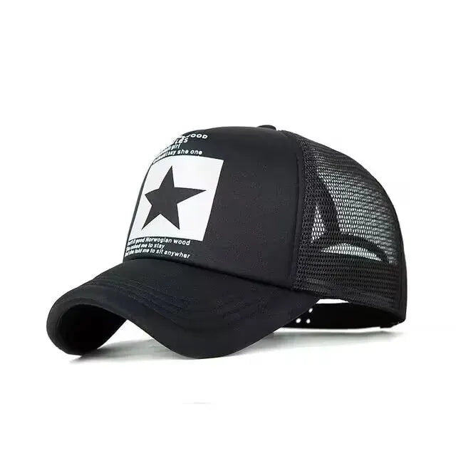 Snapback Mesh Trucker Hat — Y2K Dad-Cap Hip-Hop Streetwear Outdoor Casual Sun Hat — view 9 of hats & caps