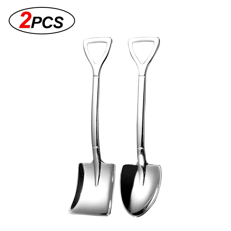 Mini Stainless Steel Dessert Spoons &mdash; Gold &amp; Silver Coffee, Fruit &amp; Ice Cream Teaspoons Set — view 16 of dining & tableware