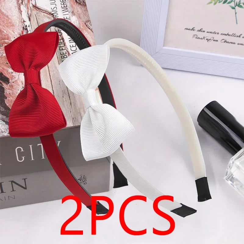 1PCS Cute Solid Color Ribbon Hair bands for Baby Girls Bows summer Headband for girls Kids Fashion Hair Aceessories  FDr10 — view 14 of product