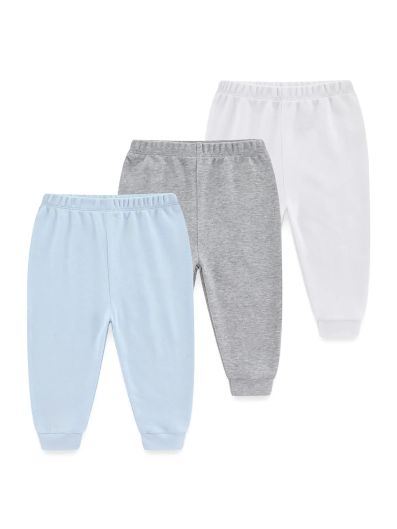 Baby Boys & Girls 100% Cotton Pants - Four-Seasons Soft Solid Pants (1/3 Pack) — view 7 of baby bottoms