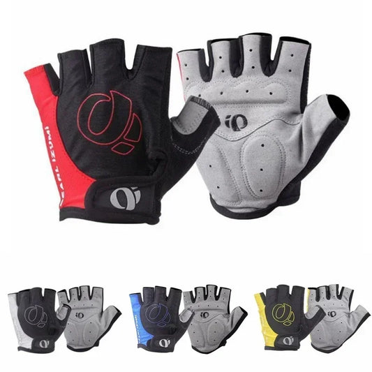 Half-Finger Cycling Gloves Gel Padded — Anti-Slip Anti-Sweat Road Bike & MTB Cycling Gloves — view 1 of gloves