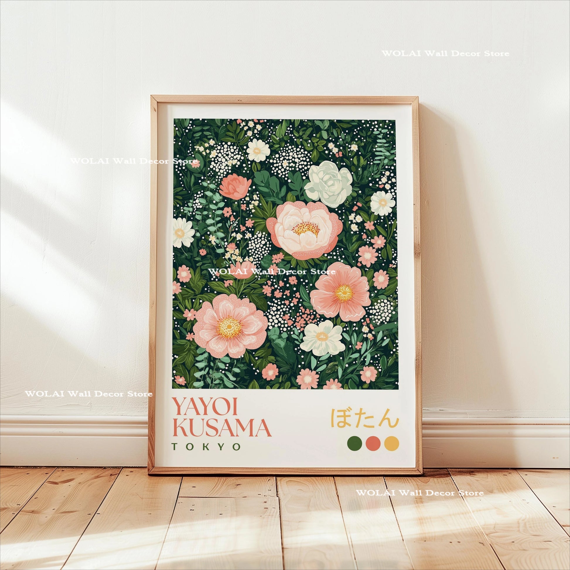 Yayoi Kusama Koi &amp; Jellyfish Canvas Poster &mdash; Japanese Hokusai Giant Wave Wall Art — view 13 of wall art & prints