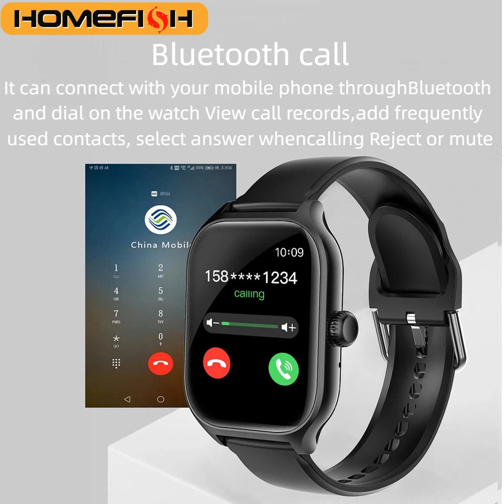 HOMEFISH H9 Men's Smart Watch — Bluetooth Call, Heart Rate & Sleep Monitoring — view 2 of watches