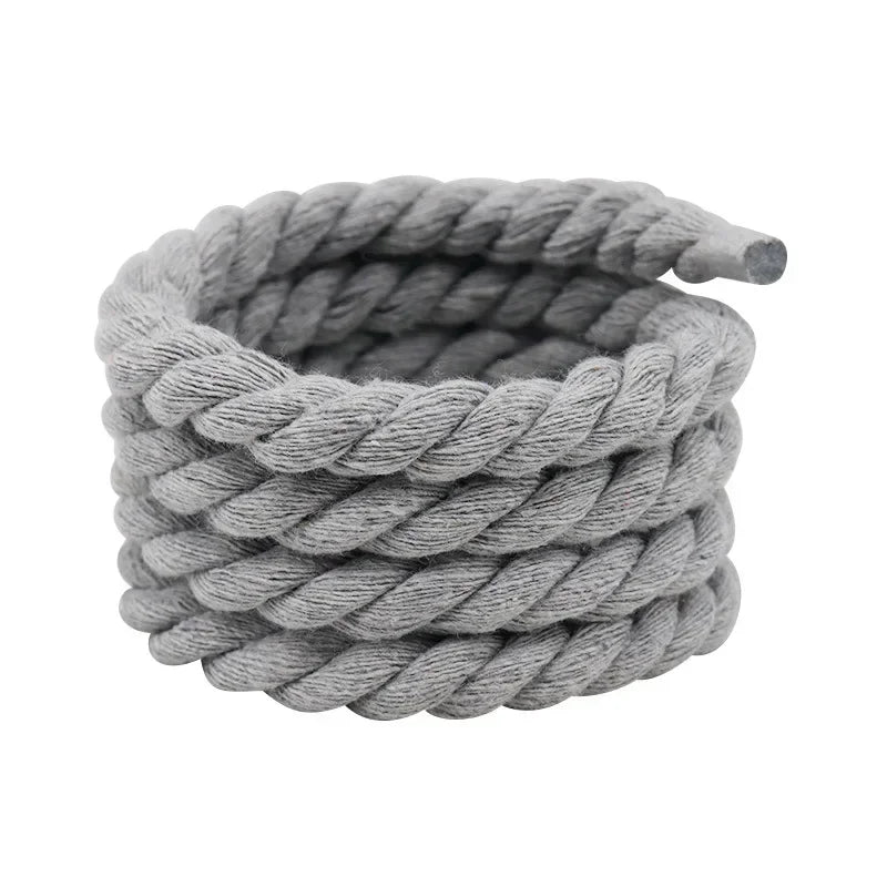 Round Cotton Shoelaces — Thick Colorful Sneaker Laces (1 Pair) — view 13 of shoe accessories