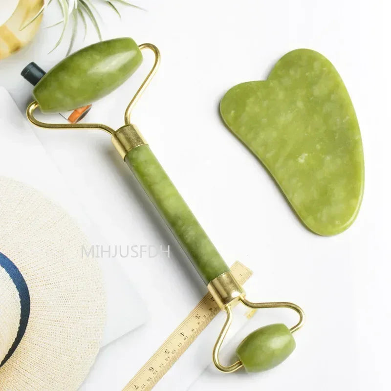 Natural Jade Roller — Facial & Body Massage Roller for Your Skincare Routine — view 2 of personal care