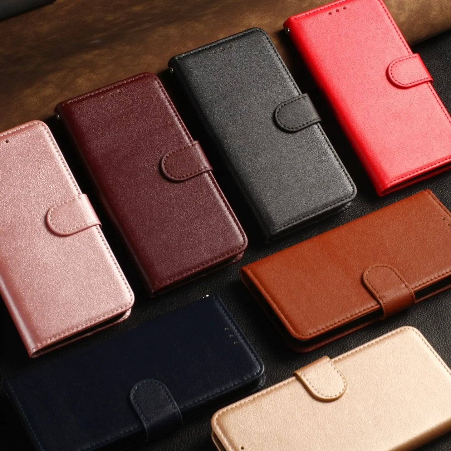 for Samsung Galaxy A-Series Leather Wallet Flip Case — A12 to A54 — view 1 of phone cases