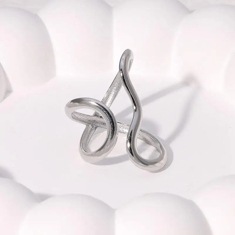 Women's Waterproof Open Ring — 18K PVD Gold Plated Stainless Steel Jewelry — view 5 of jewelry
