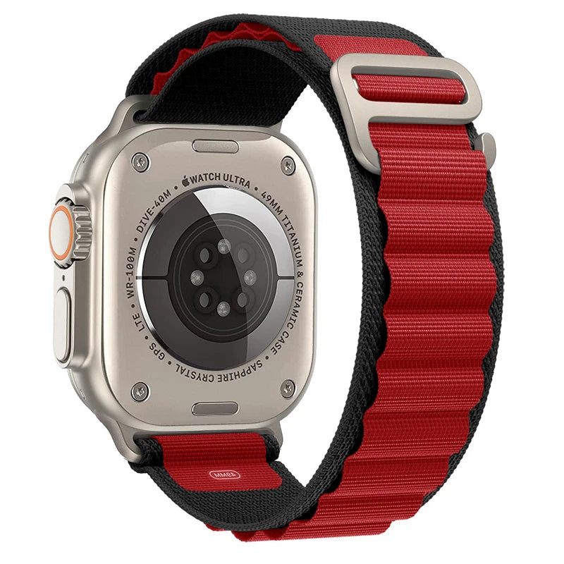 Alpine Loop Strap for Apple Watch Ultra — Nylon Hook Band 42/45/46/49mm