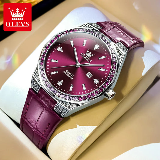 OLEVS Women's Diamond Watch — Original Luxury Quartz Wristwatch — view 1 of watches