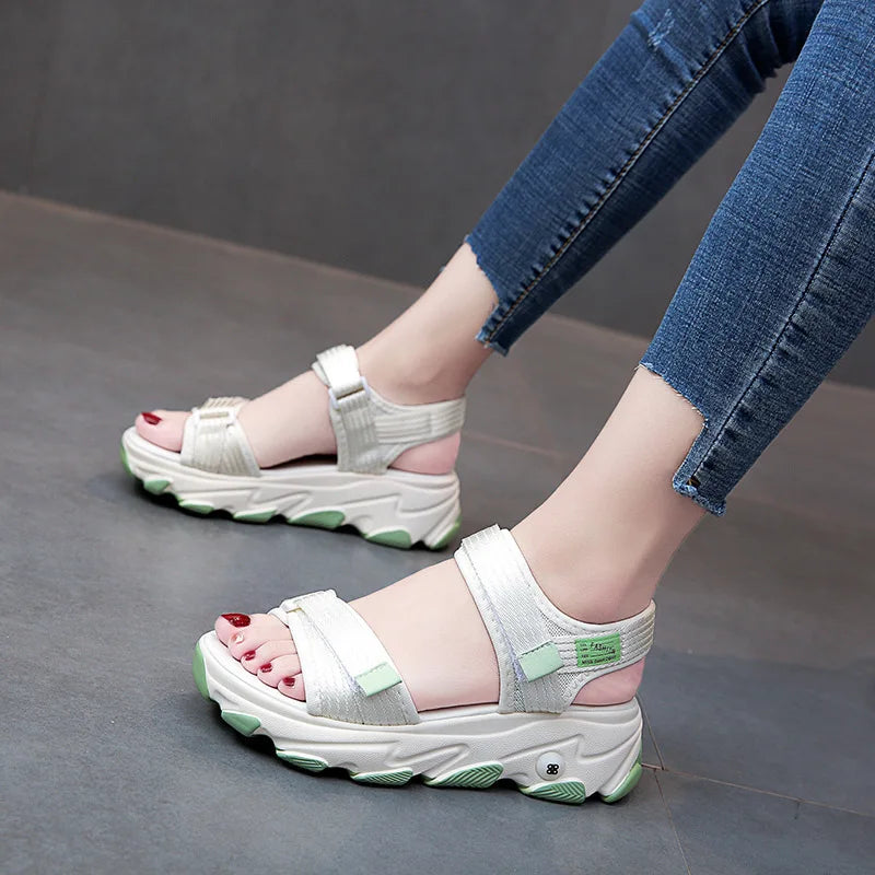 Sandals & Slides — Dad Sandals Platform Sport Sandals, Non-Slip Chunky Slides — view 2 of sandals & slides