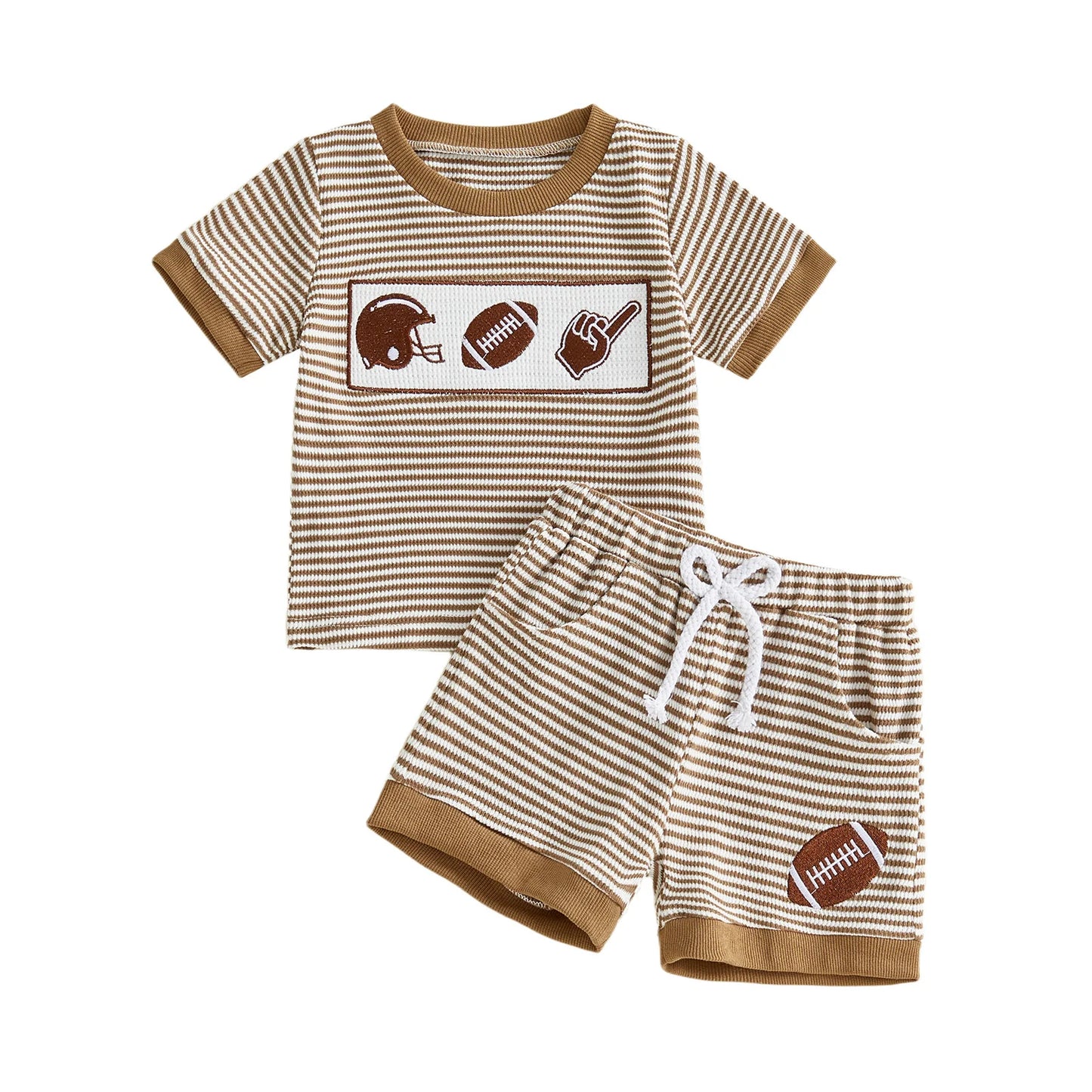 Infant Baby Sport Embroidered Spring Set - Polka Dot Top with Pants — view 8 of infant sets