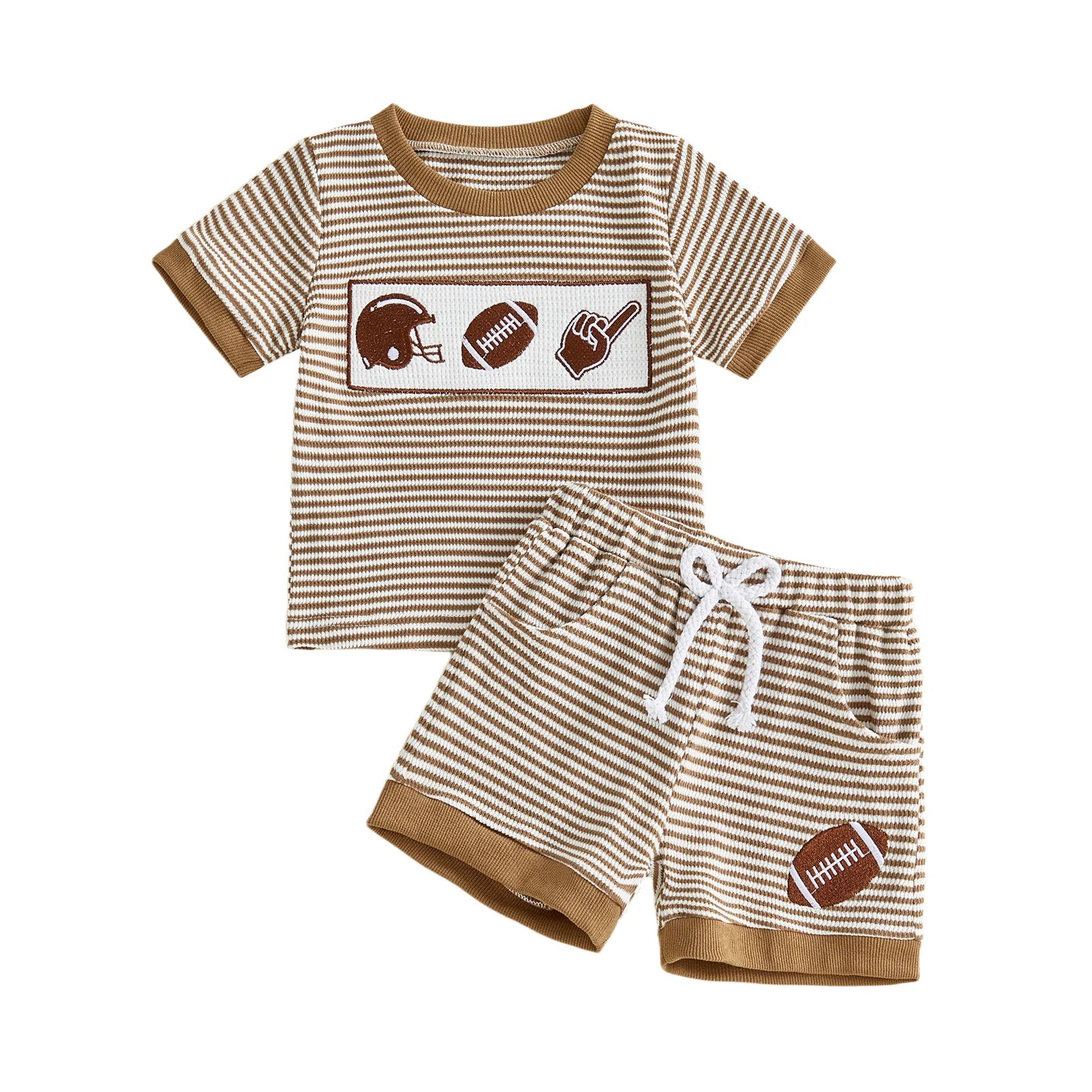 Infant Baby Sport Embroidered Spring Set - Polka Dot Top with Pants — view 8 of infant sets
