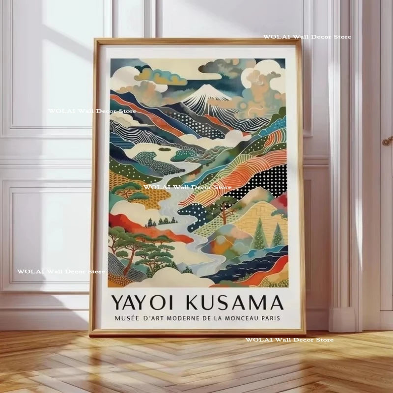 Yayoi Kusama Koi &amp; Jellyfish Canvas Poster &mdash; Japanese Hokusai Giant Wave Wall Art — view 20 of wall art & prints