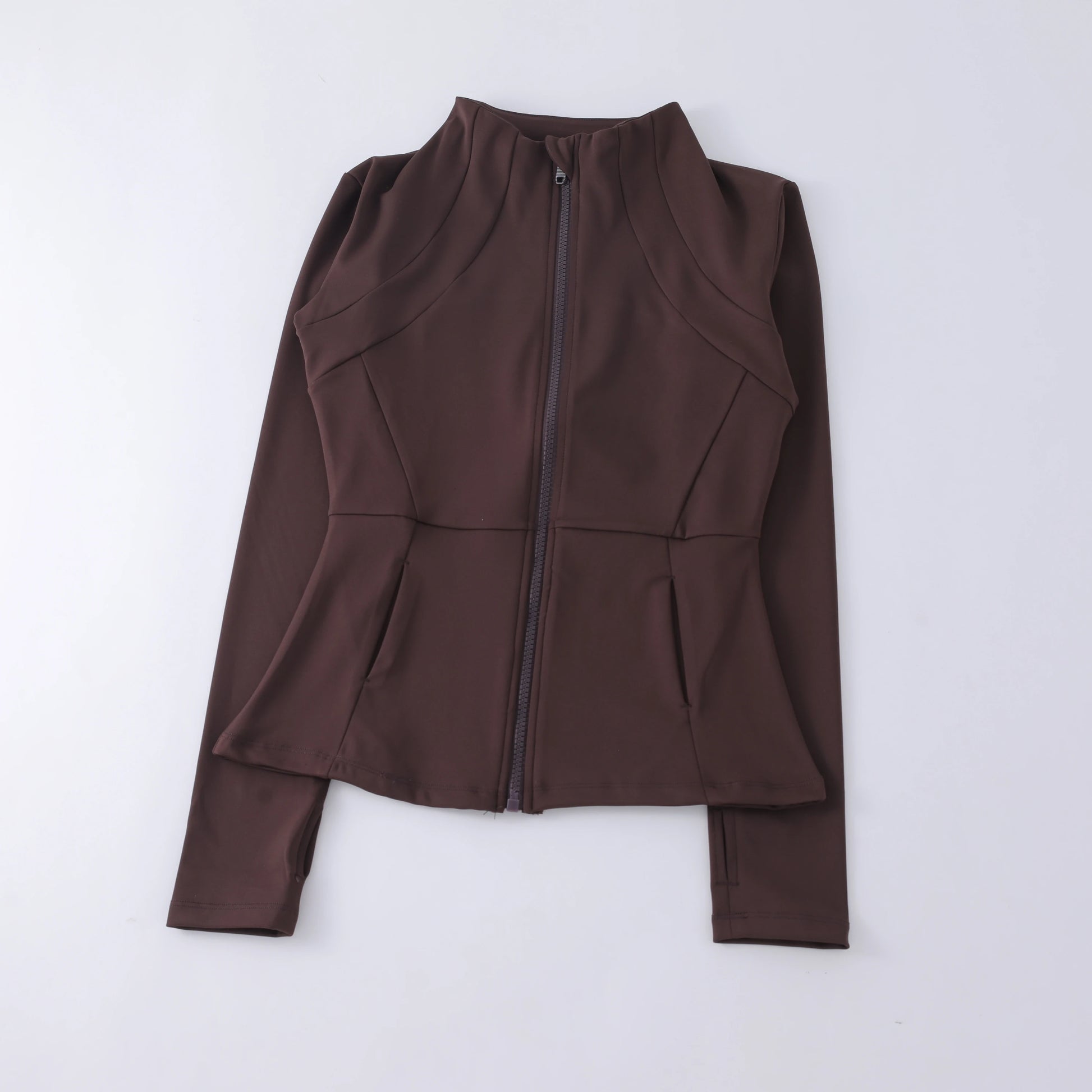 Women’s High-Elastic Yoga Coat — Round-Neck Loose Long-Sleeve Fitness Top — view 10 of sports & fitness