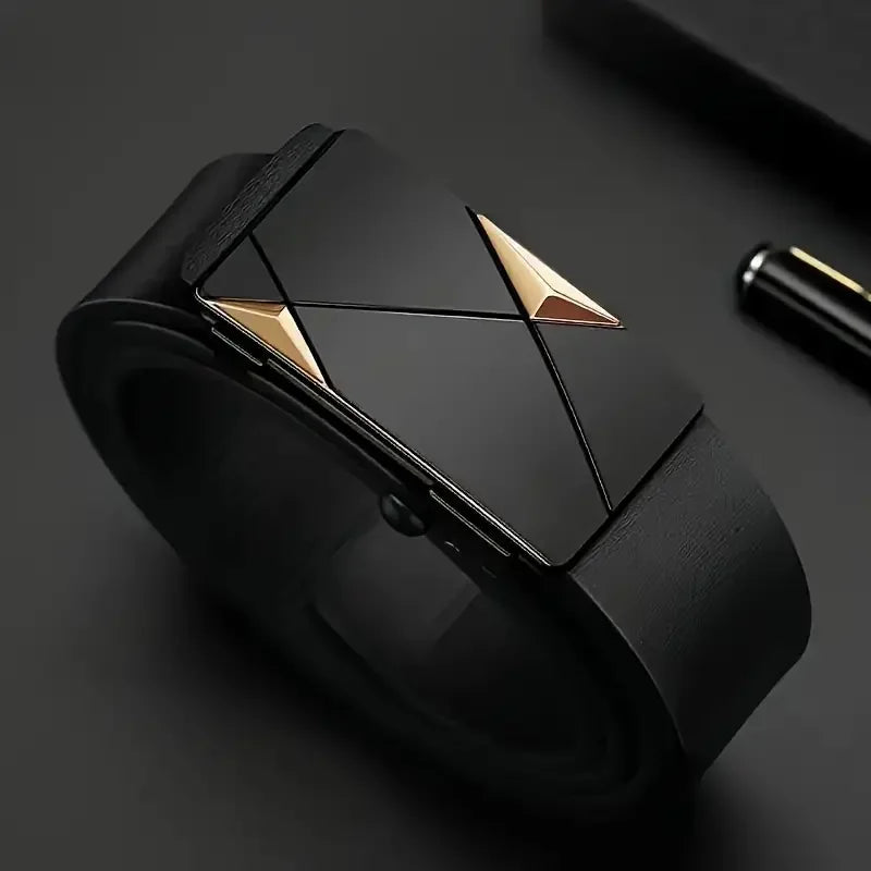 Belts Famous-Luxury-style Men's Genuine Luxury Leather Belt — Office Staple — view 6 of belts
