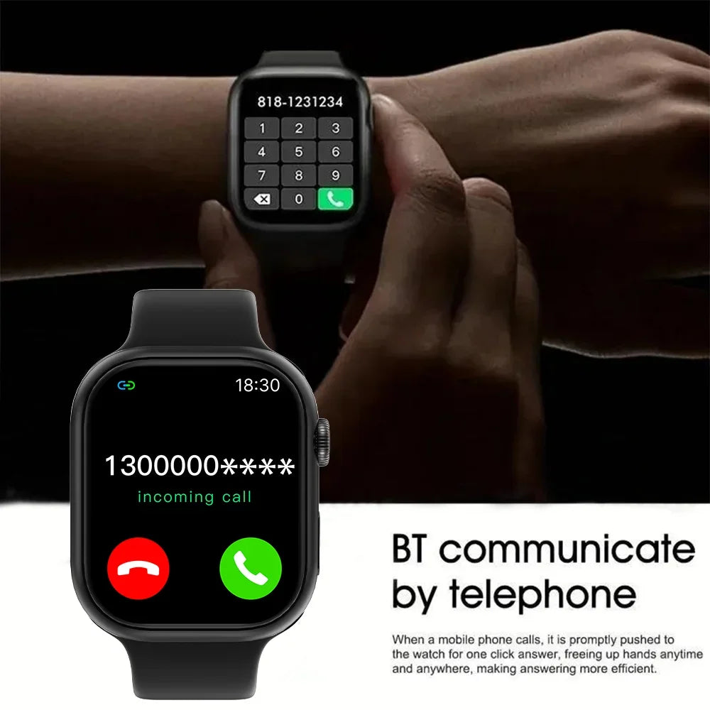 2025 Men's Smart Watch — 1.73in Bluetooth Call Blood Oxygen & Pressure Monitor Smartwatch — view 4 of smart watches