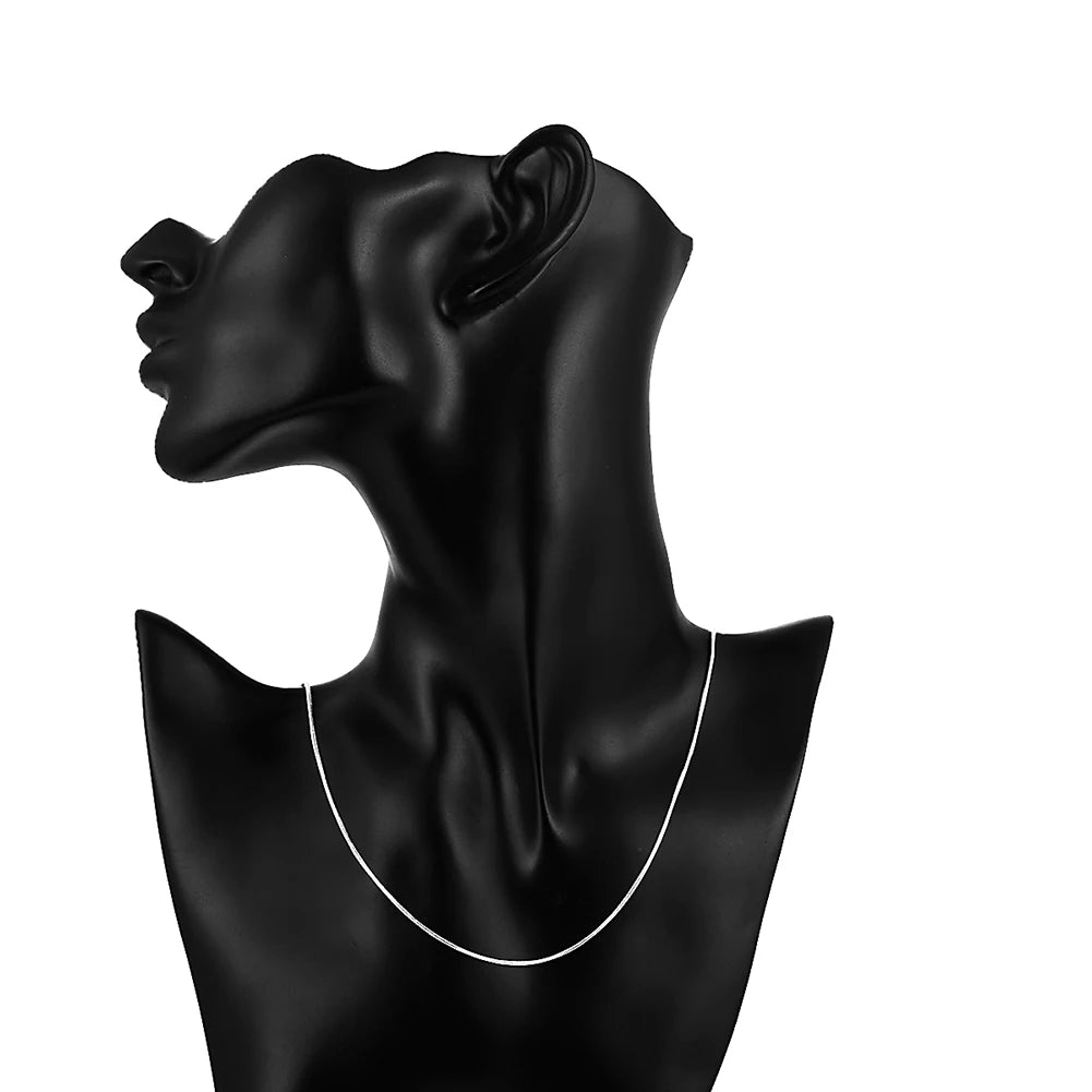 Unisex 925 Sterling Silver Snake Chain Necklace 10-Pack — 16-30in Wholesale Jewelry — view 4 of jewelry