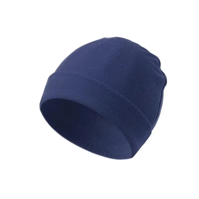 Newborn 100% Cotton Soft Bonnet Cap - Unisex Solid-Color Baby Beanie — view 8 of baby hats