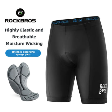 ROCKBROS Men’s Cycling Shorts — 3D Gel Pad Anti-Slip Breathable Bike Liner — view 1 of shorts