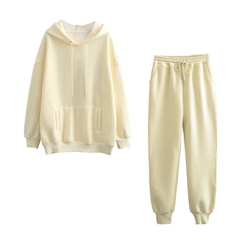 Women&rsquo;s Hoodie &amp; Sweatpant Tracksuit &mdash; Autumn-Winter Lounge Wear 2-Piece Set — view 14 of tracksuits