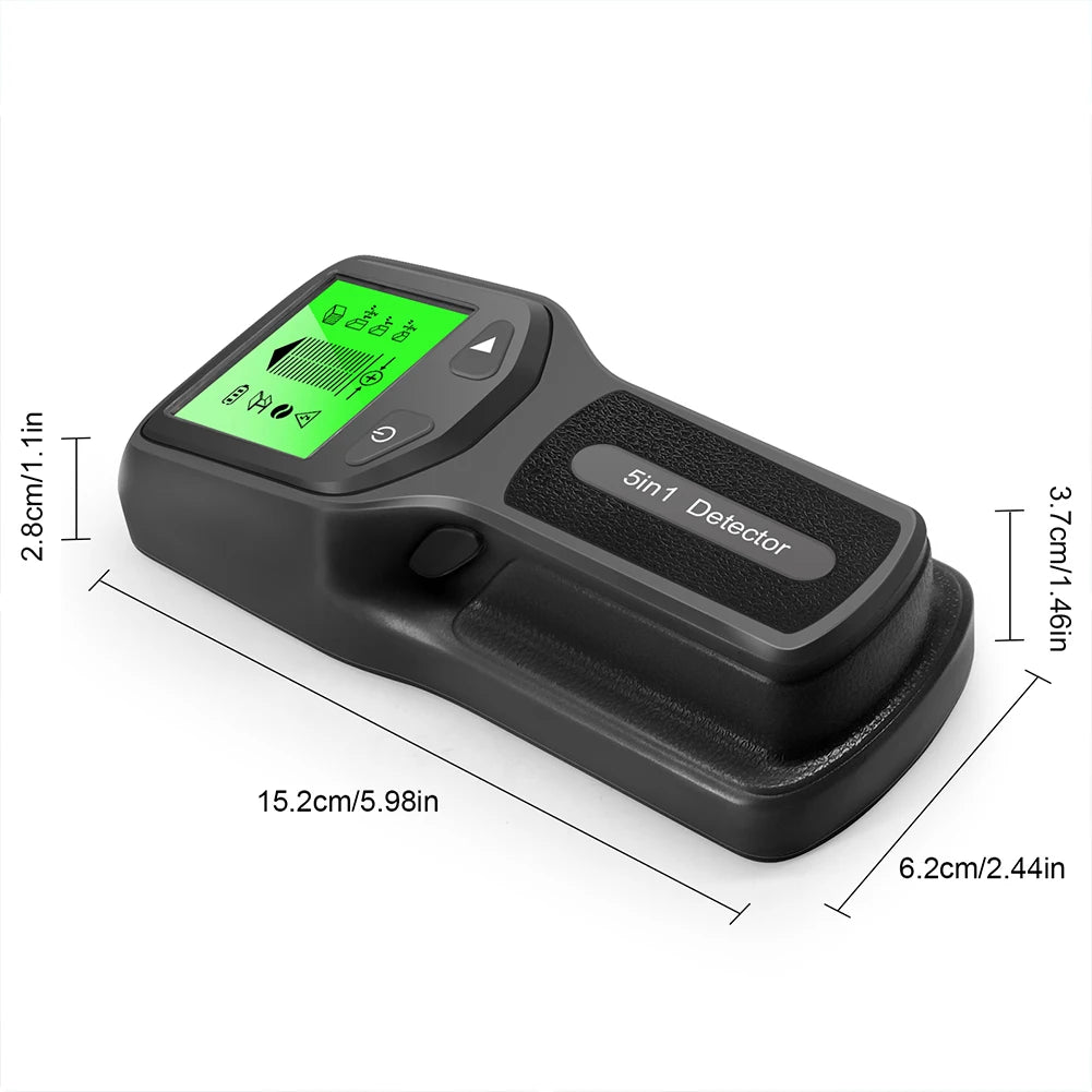 5-in-1 electronic stud finder and wall detector for wood metal and live wires — view 5