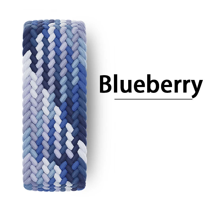 Braided Solo Loop Band for Apple Watch — Stretch Nylon Strap 38/40/41/42/44/45/46/49mm — view 7 of watch straps
