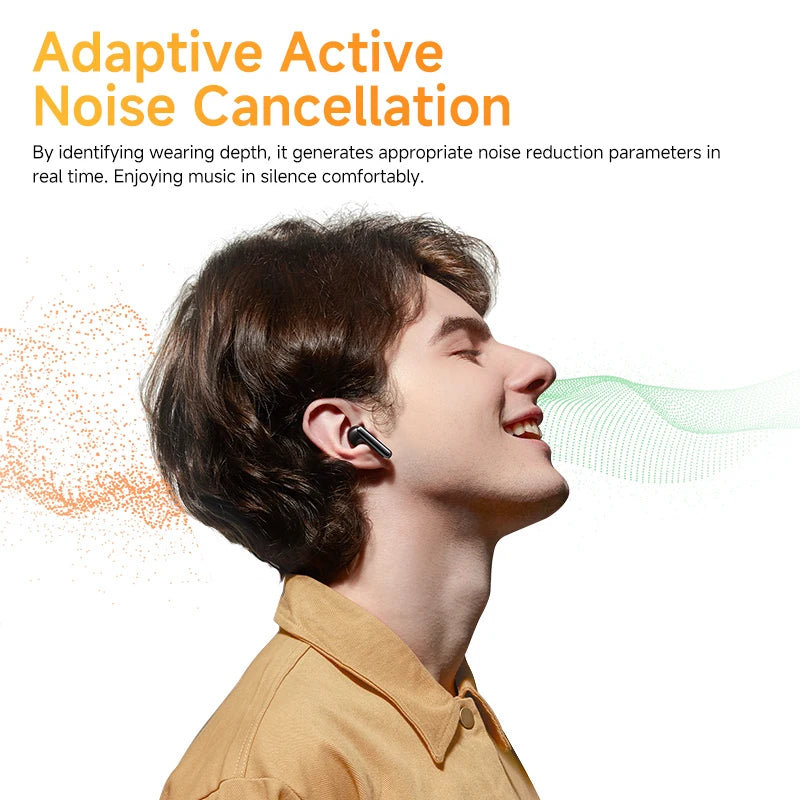 QCY HT10 AilyBuds Pro+ active noise cancelling Hi-Res LDAC wireless earbuds — view 3