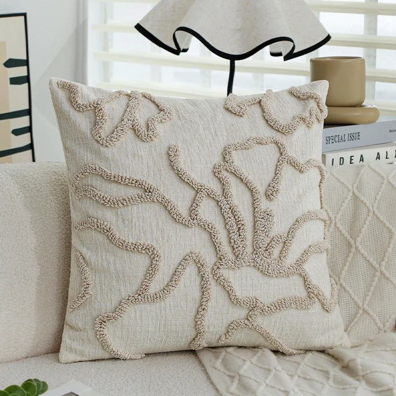 Boho Chenille Throw Pillow Cover &mdash; 45&times;45 cm Soft Geometric Decorative Cushion Case — view 16 of cushion covers & pillow cases