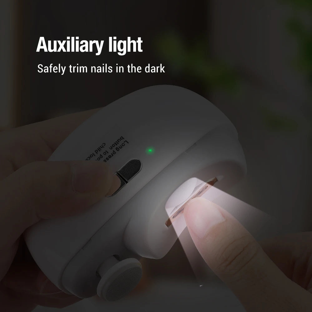 Electric Baby Nail Clipper - 2-in-1 Trimmer &amp; File for Newborn Nails — view 6 of baby grooming