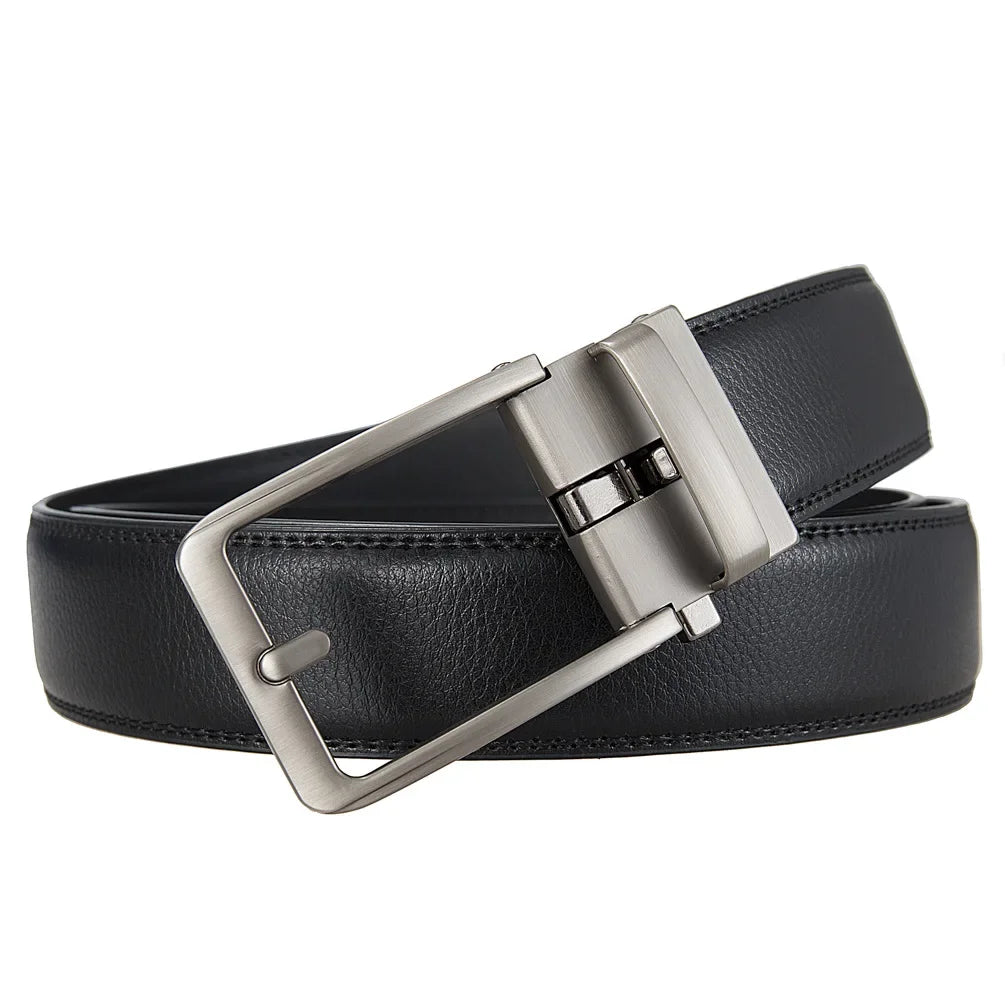 Belts Click Automatic-Buckle Men's Genuine Leather Belt — Luxury-style — view 2 of belts