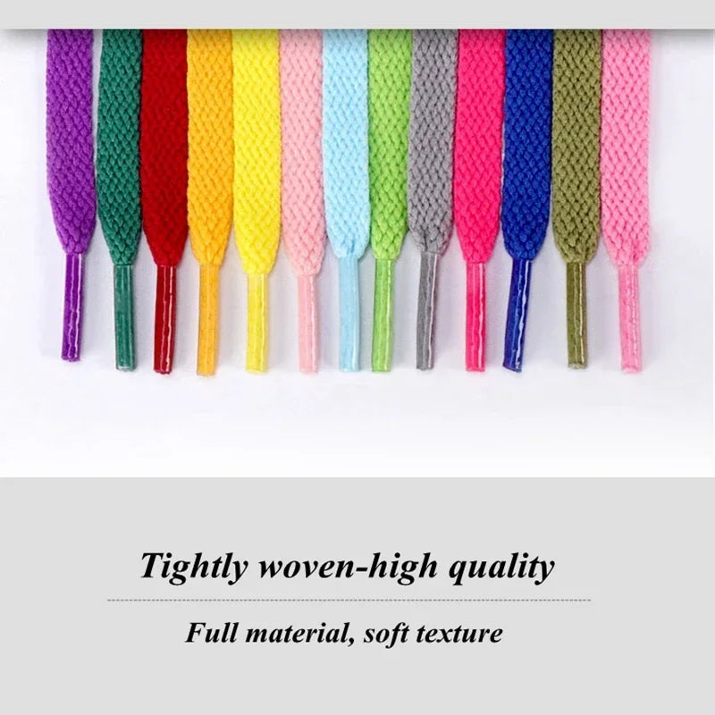 Flat Shoelaces — 36-Color Fabric Sneaker Laces (1 Pair) — view 3 of shoe accessories