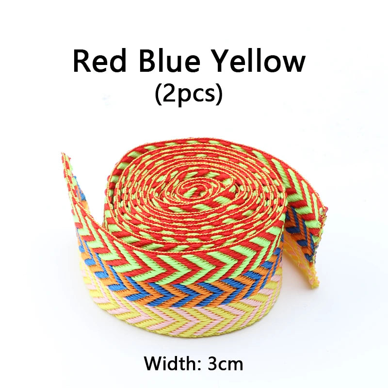 Designer-Look Flat Shoelaces — Chevron Pattern Sneaker Laces