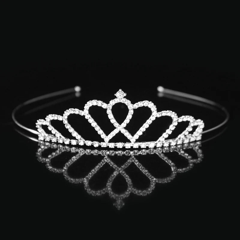 Beautiful Cute Kid Princess Tiaras and Crowns Crystal Headband Bridal Crown Wedding Party Hair Accessories Girls Fashion Jewelry — view 13 of product