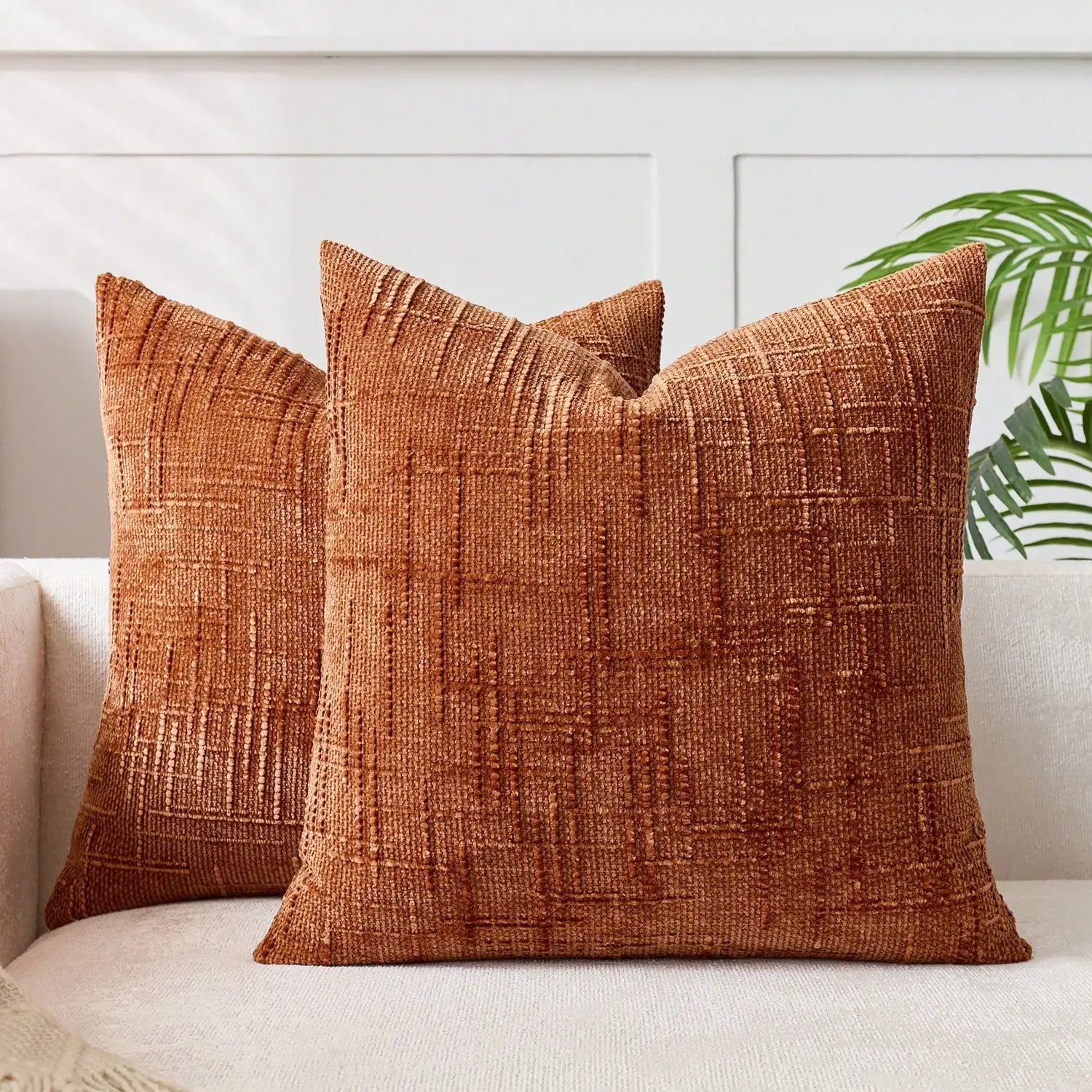 Khaki Chenille Striped Cushion Cover &mdash; 30&times;50 cm Geometric Throw Pillow for Sofa &amp; Bed — view 4 of cushion covers & pillow cases