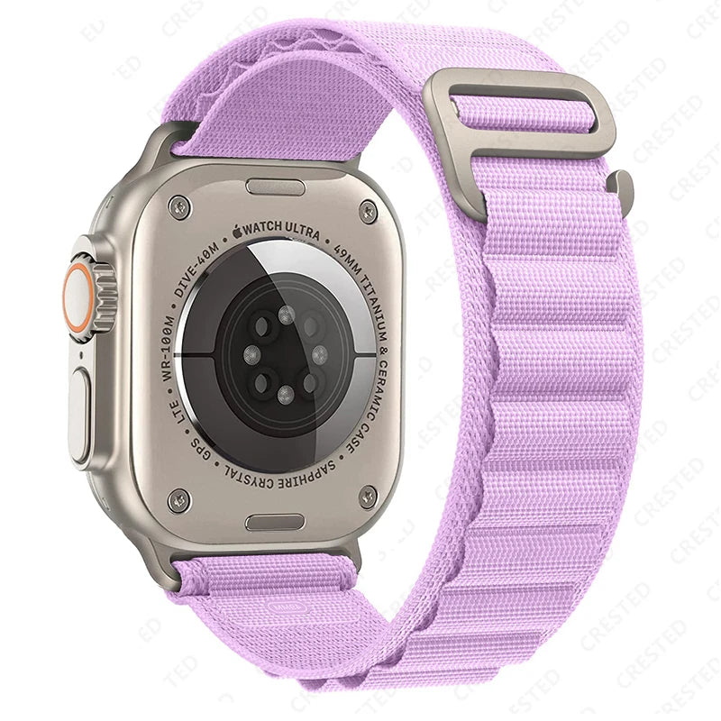 Alpine Loop Strap for Apple Watch Ultra — Nylon Hook Band 42/45/46/49mm