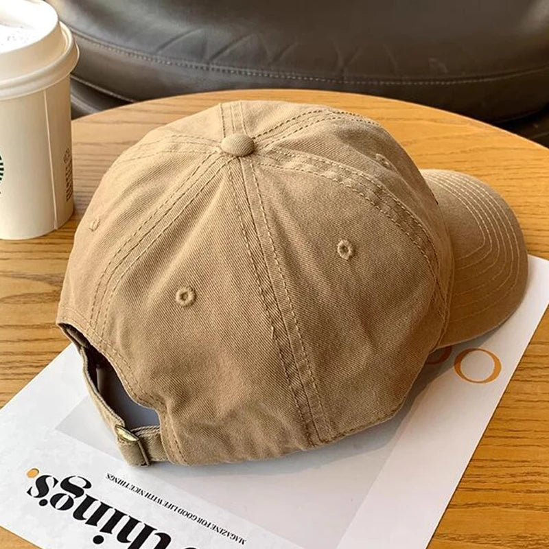 JK Korean Letters Embroidered Baseball Cap — K-Fashion Streetwear Hip-Hop Dad Trucker Hat — view 4 of hats & caps