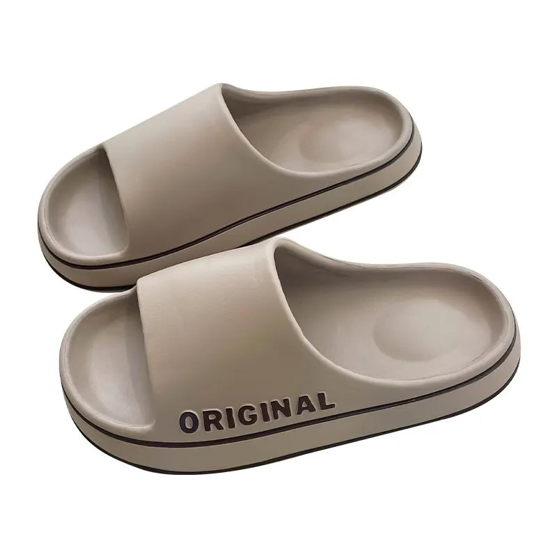 Summer Sandals Letter Beach Slides — Luxe-Look Couple Slippers (Feslishoet) — view 7 of summer sandals