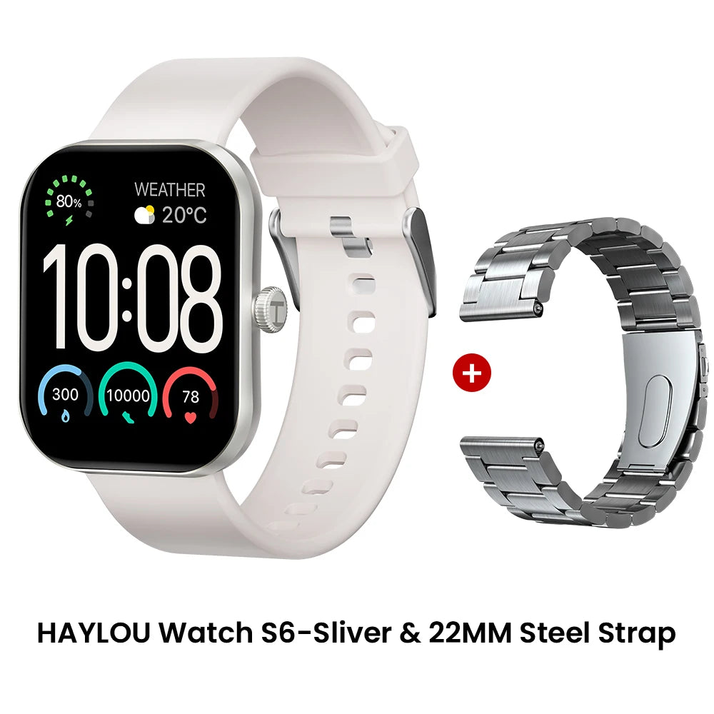 HAYLOU Watch S6 Smart Watch — 2.01in HD Bluetooth Voice Calling IP68 Smartwatch — view 8 of smart watches