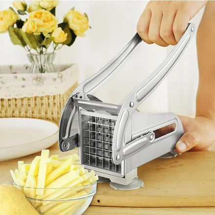 Stainless Steel French Fry Cutter – Quick-Cut Potato Slicer with 36/46-Hole Blades — view 1 of home & kitchen