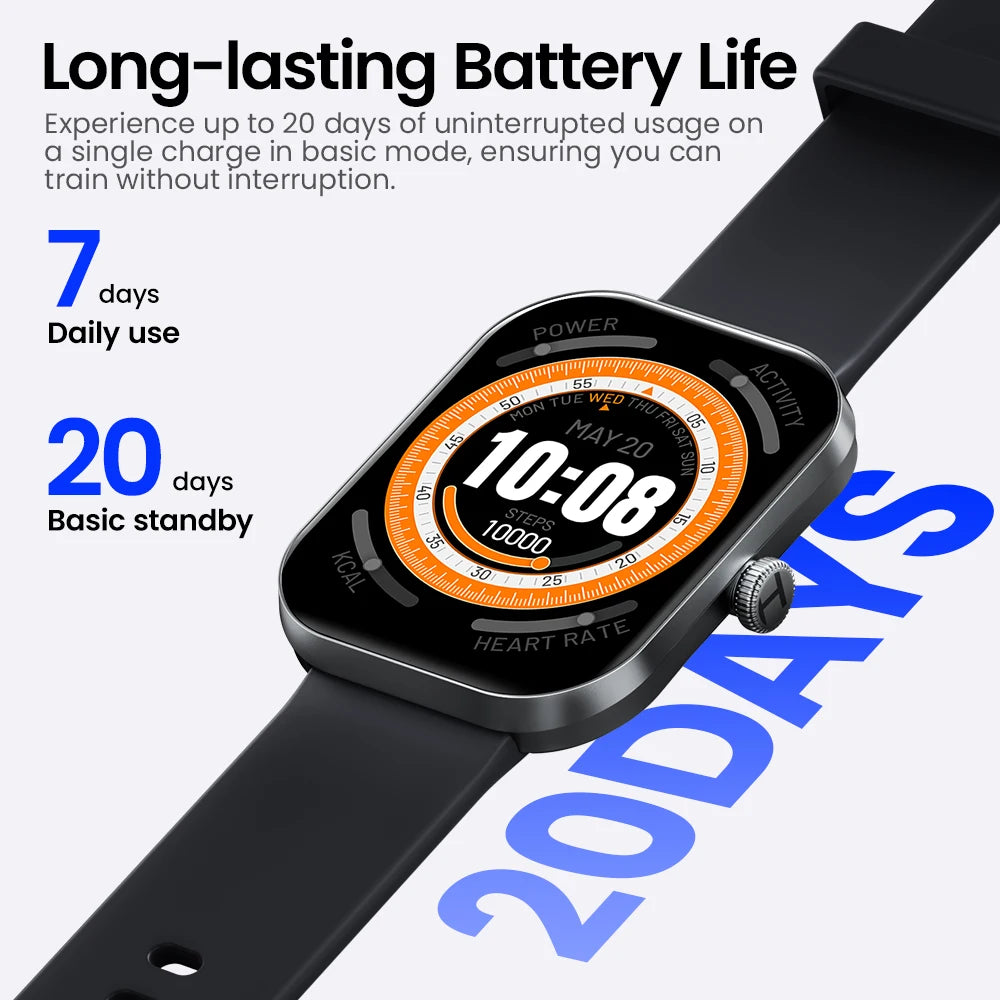 HAYLOU Watch S6 Men's Smart Watch — Voice Calling IP68 Waterproof Health Smartwatch — view 6 of smart watches
